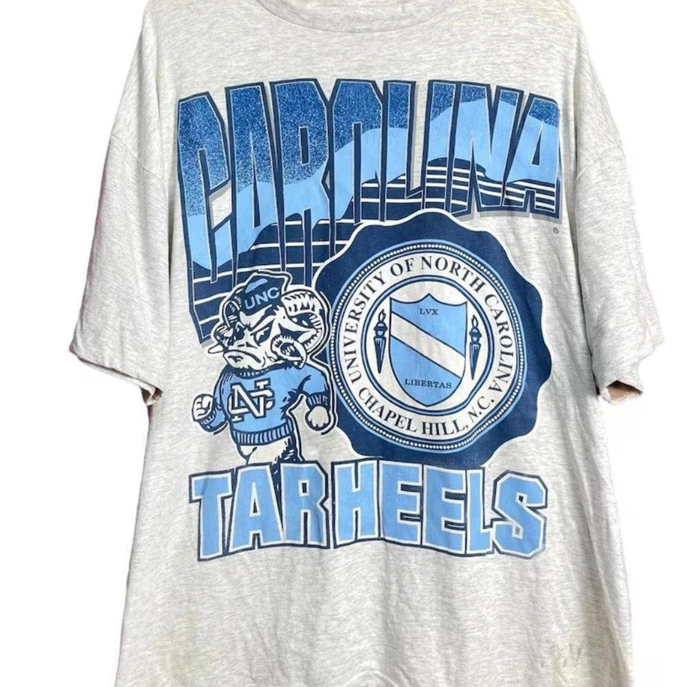 1991 Unc Tar Heels Mascot Logo T-Shirt, Nc Aa Unc Tar Heels Shirt